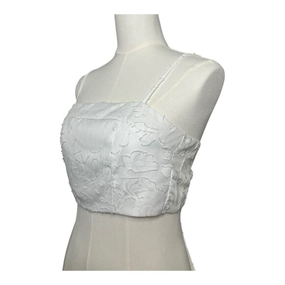 Lulu's Cropped Midriff Coquette Cottagecore Top Blouse Shirt Girly Romantic M - Picture 2 of 7